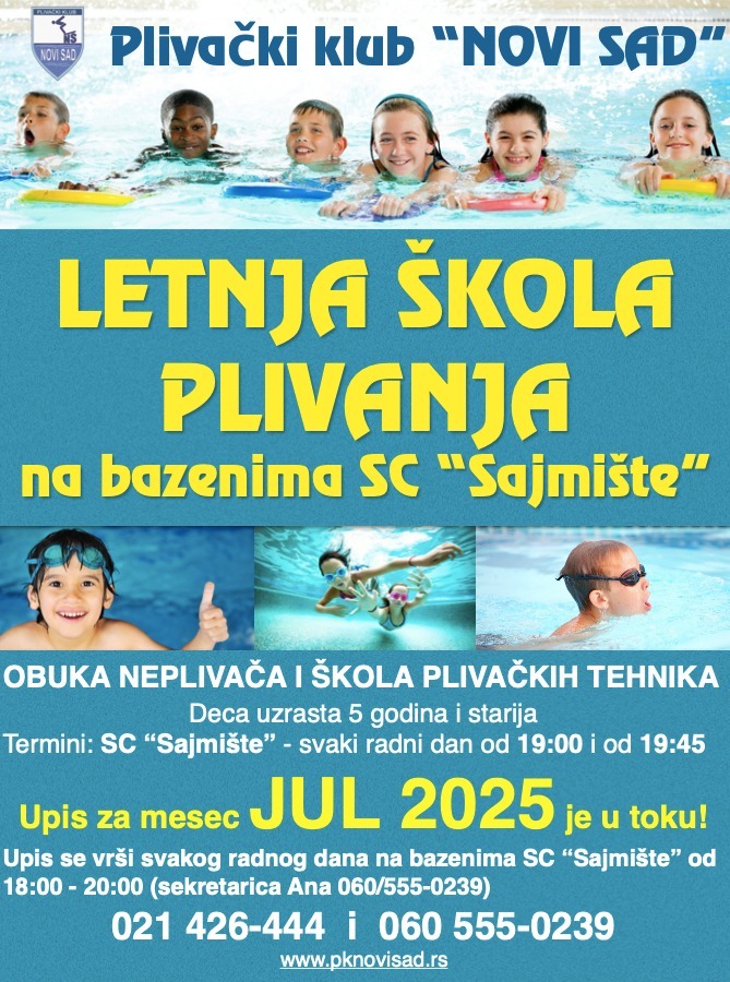 Letnja skola plivanja Upis za mart 2023